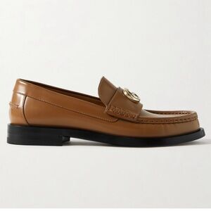 GUCCI Marmont GG logo leather loafers
